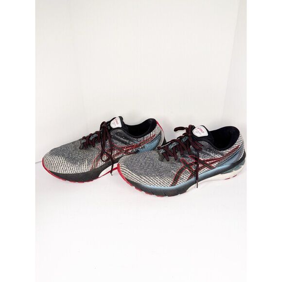 Asics GT-2000 10 Running Shoes Athletic Mens 10.5 Black Red Sport Knit Lace Up - Picture 5 of 11